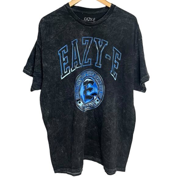 EAZY-E Straight Off the Streets of Compton Black Distressed T-Shirt Size‎ XLarge - Picture 1 of 5